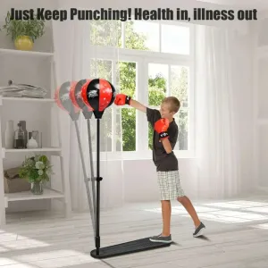 ADJUSTABLE STAND BOXING GLOVES BOXING SET