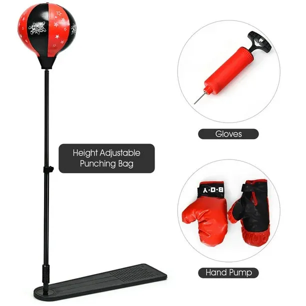 ADJUSTABLE STAND BOXING GLOVES BOXING SET