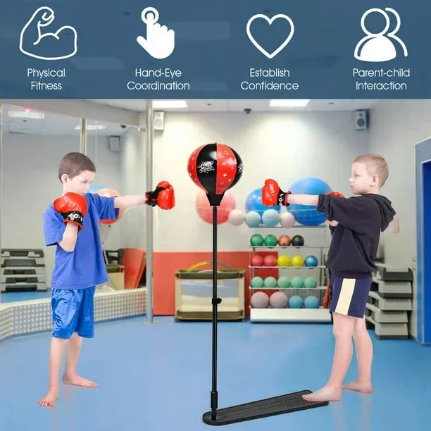 ADJUSTABLE STAND BOXING GLOVES BOXING SET