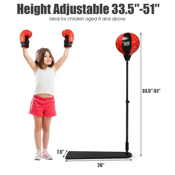 ADJUSTABLE STAND BOXING GLOVES BOXING SET