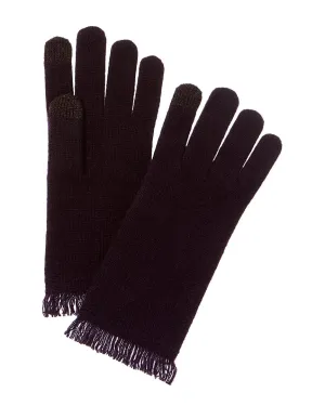 Amicale Cashmere Jersey Fringe Cashmere Gloves