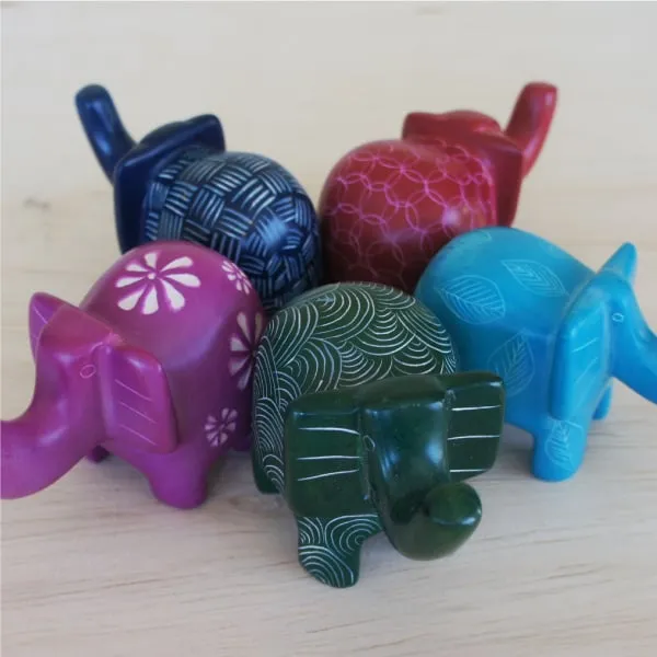 Bright Soapstone Elephant