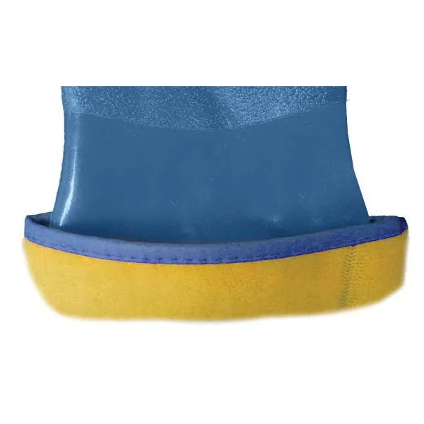 Chemical Resistant Gloves - Ronco Integra™ Copolymer, Triple Dipped PVC, Sky Blue, Cashmere Fleece Lining, 300 mm L, Gauntlet Cuff 79-455