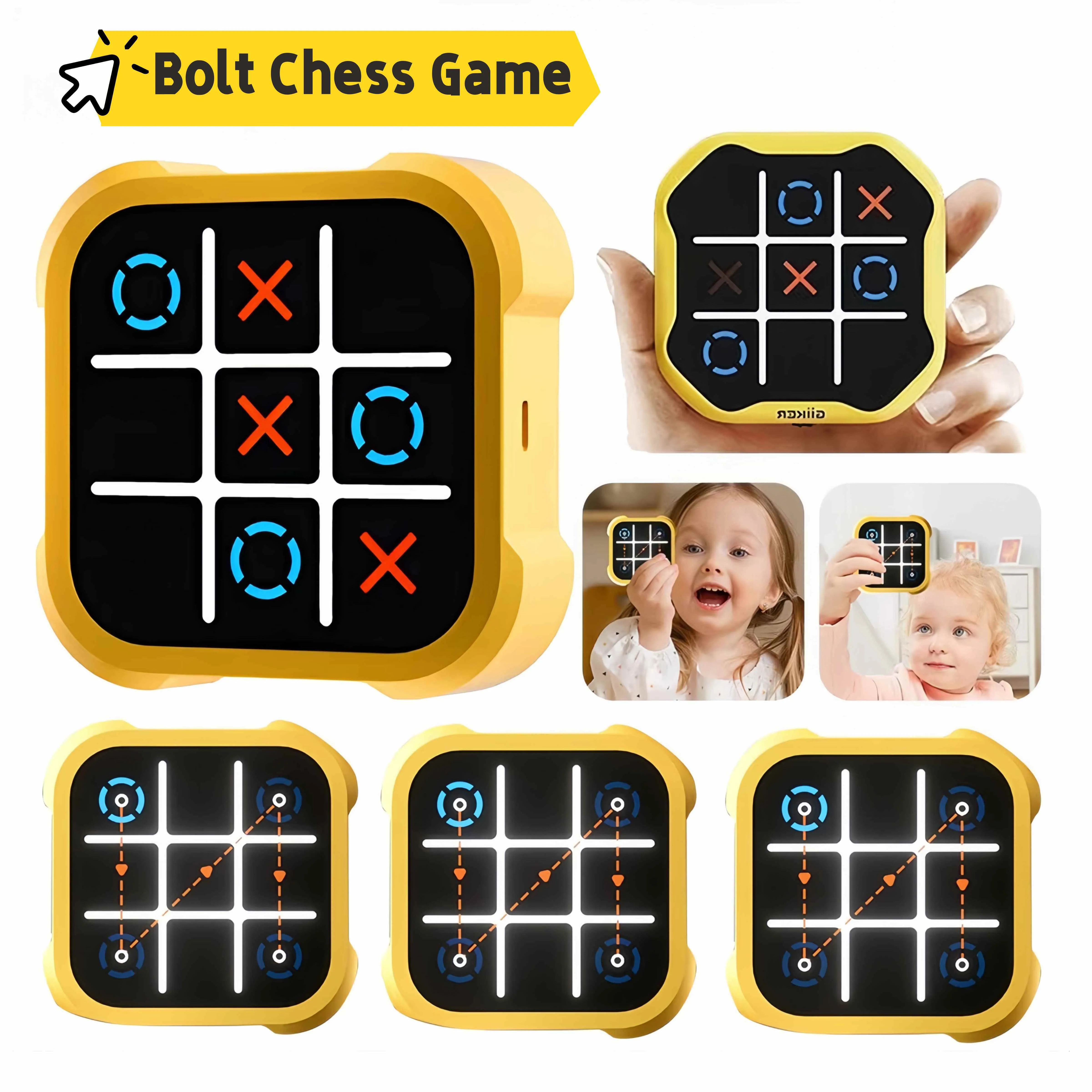 Electronic Tic-Tac-Toe Game | Montessori Puzzle for All Ages | Touchscreen & Sound