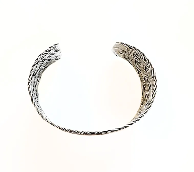 Extra Thick Braided Cuff Bracelet