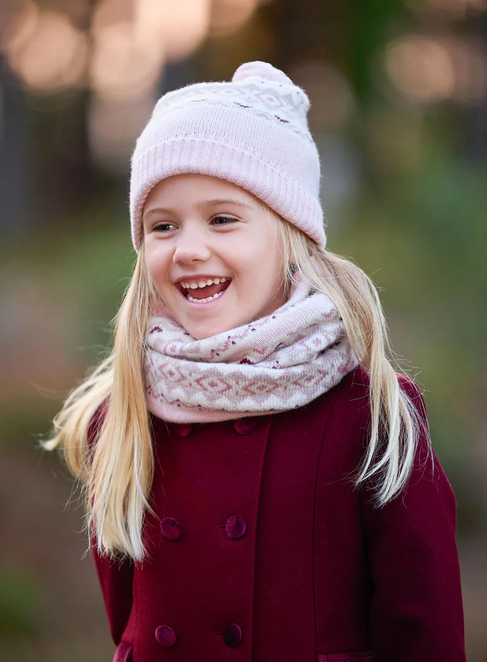 Frankie Snoody in Pale Pink Fair Isle
