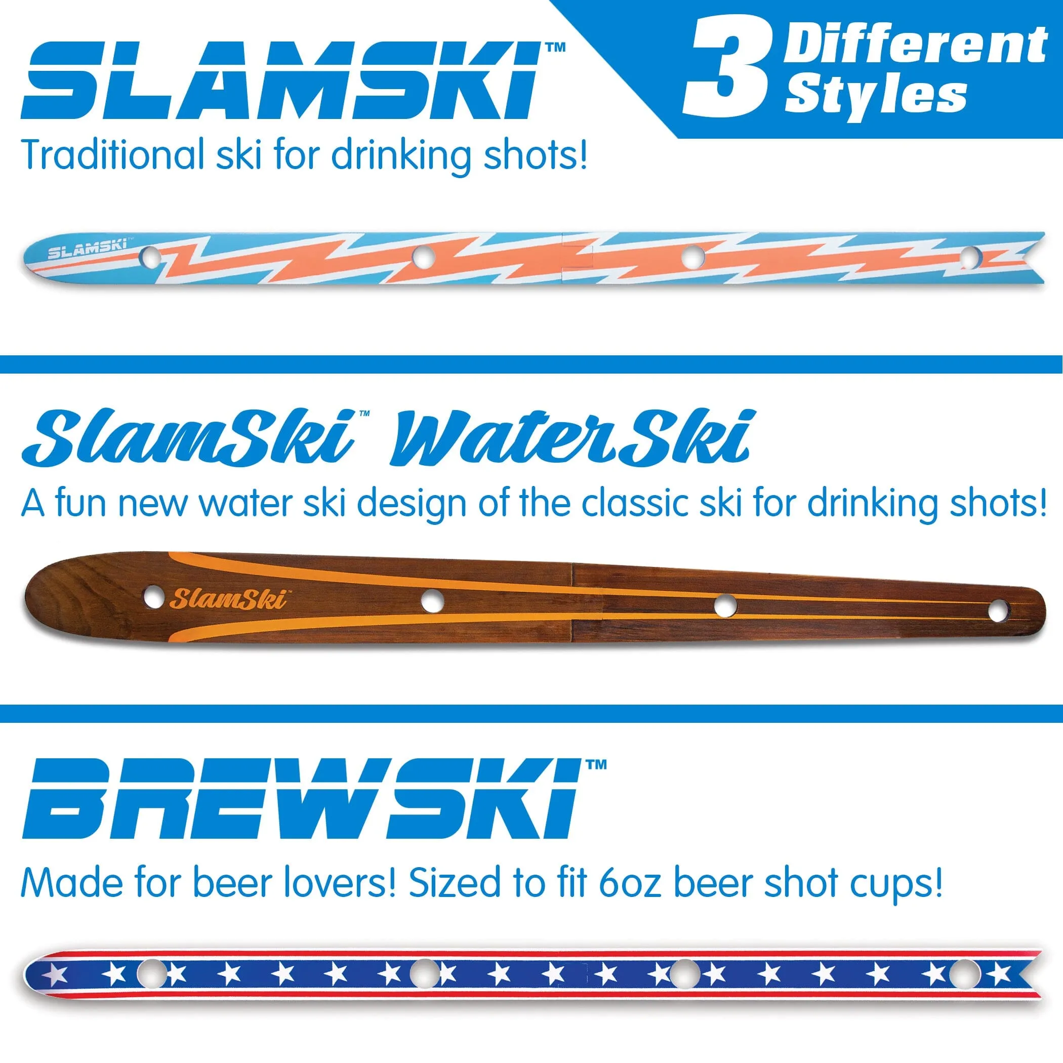 GoPong Slamski with 50 Plastic Shot Glasses - Neon