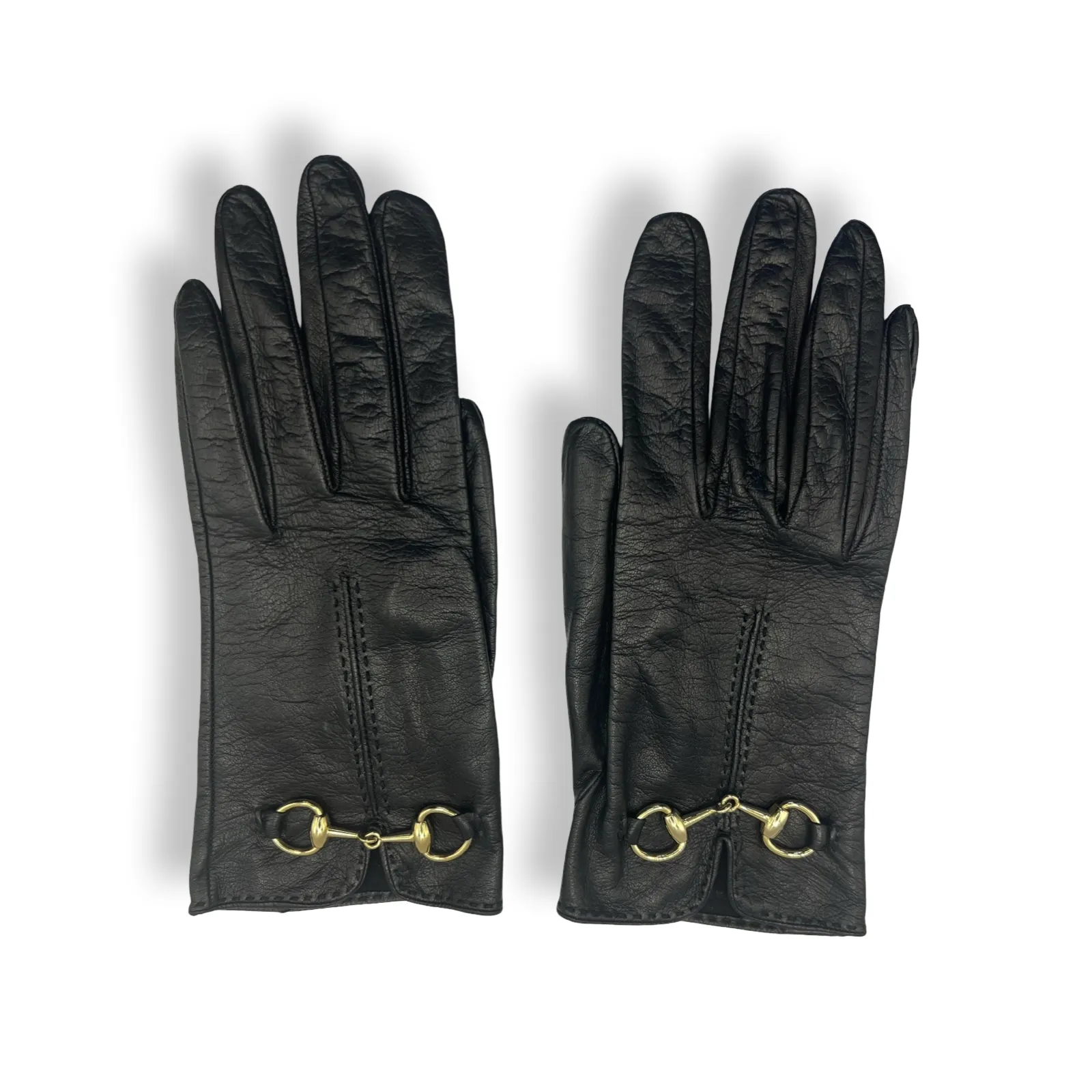 Gucci Leather Gloves with Horsebit