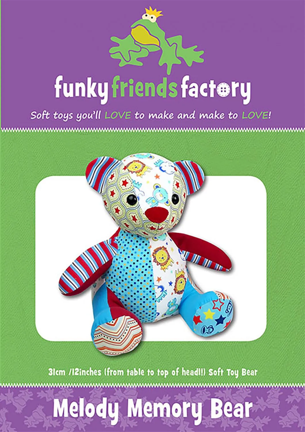 Melody Memory Bear Sewing Pattern