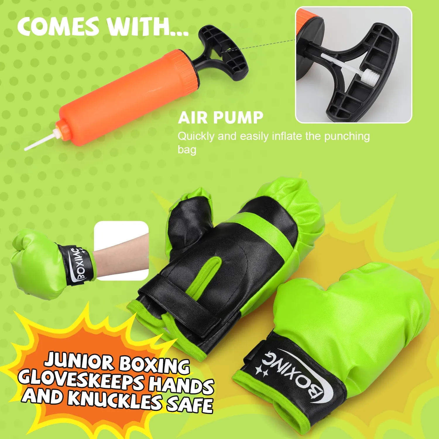Punching Bag For Kids With Stand