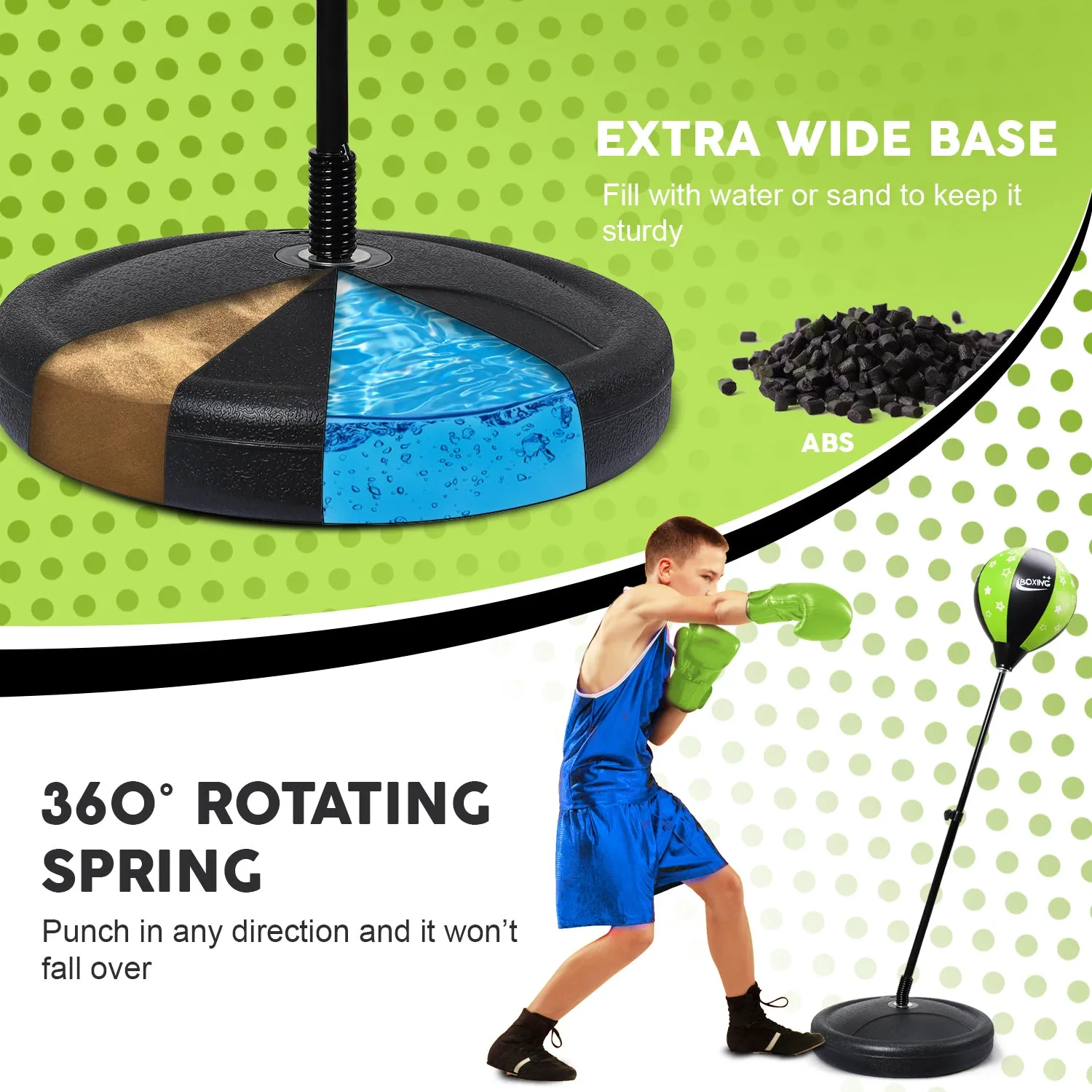 Punching Bag For Kids With Stand