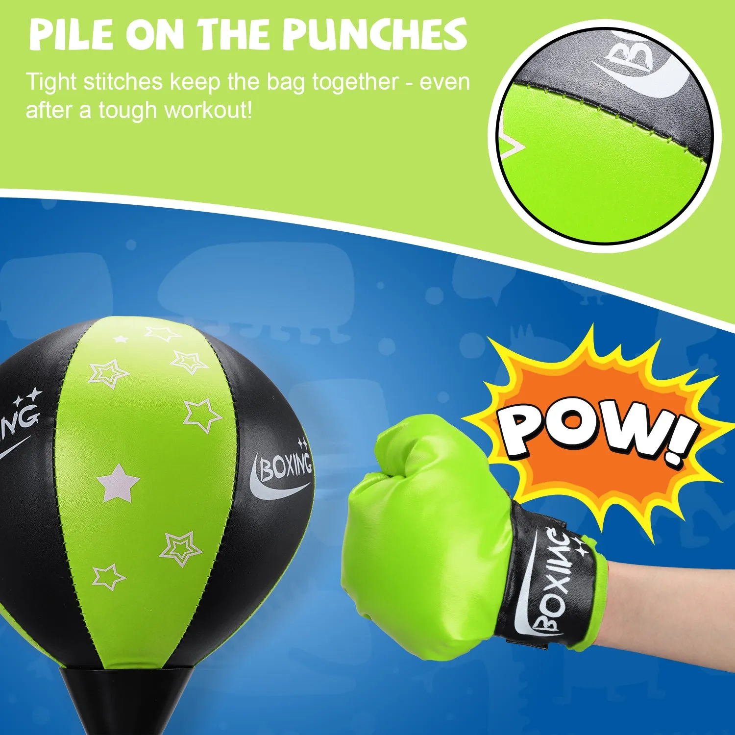 Punching Bag For Kids With Stand