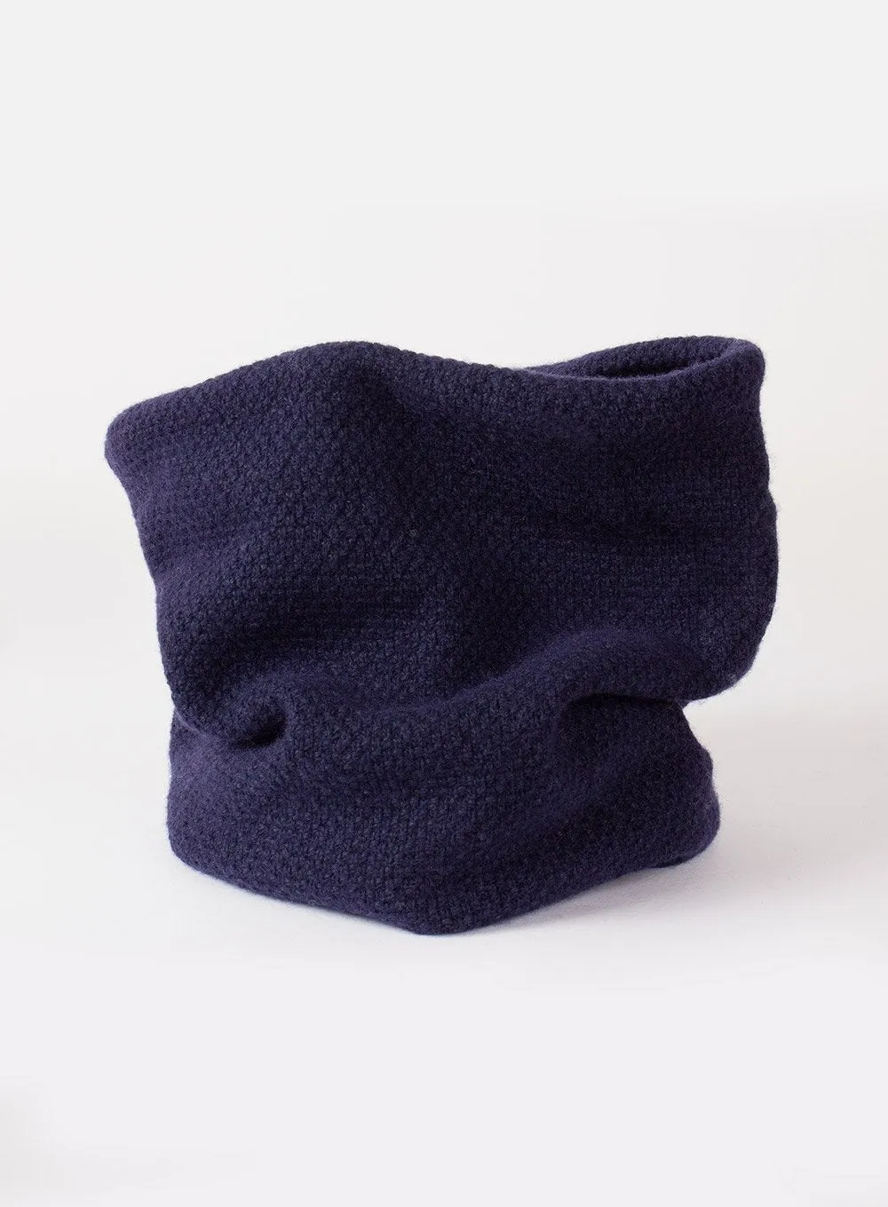 Rice Stitch Snoody in Navy