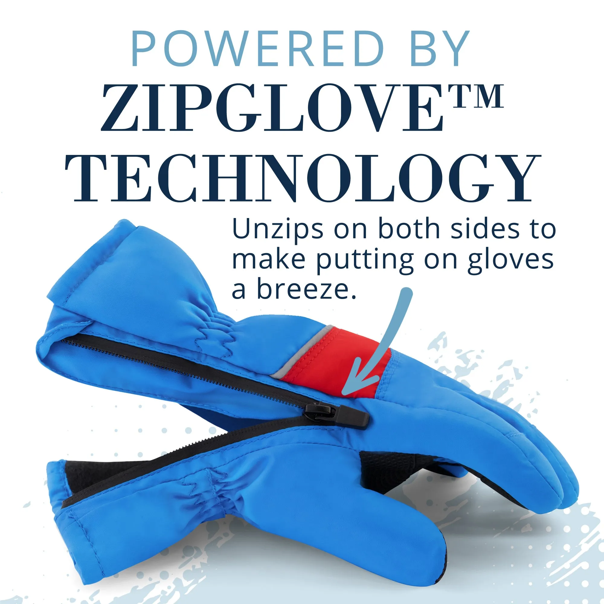 Winter & Ski Glove powered by ZIPGLOVE™ TECHNOLOGY