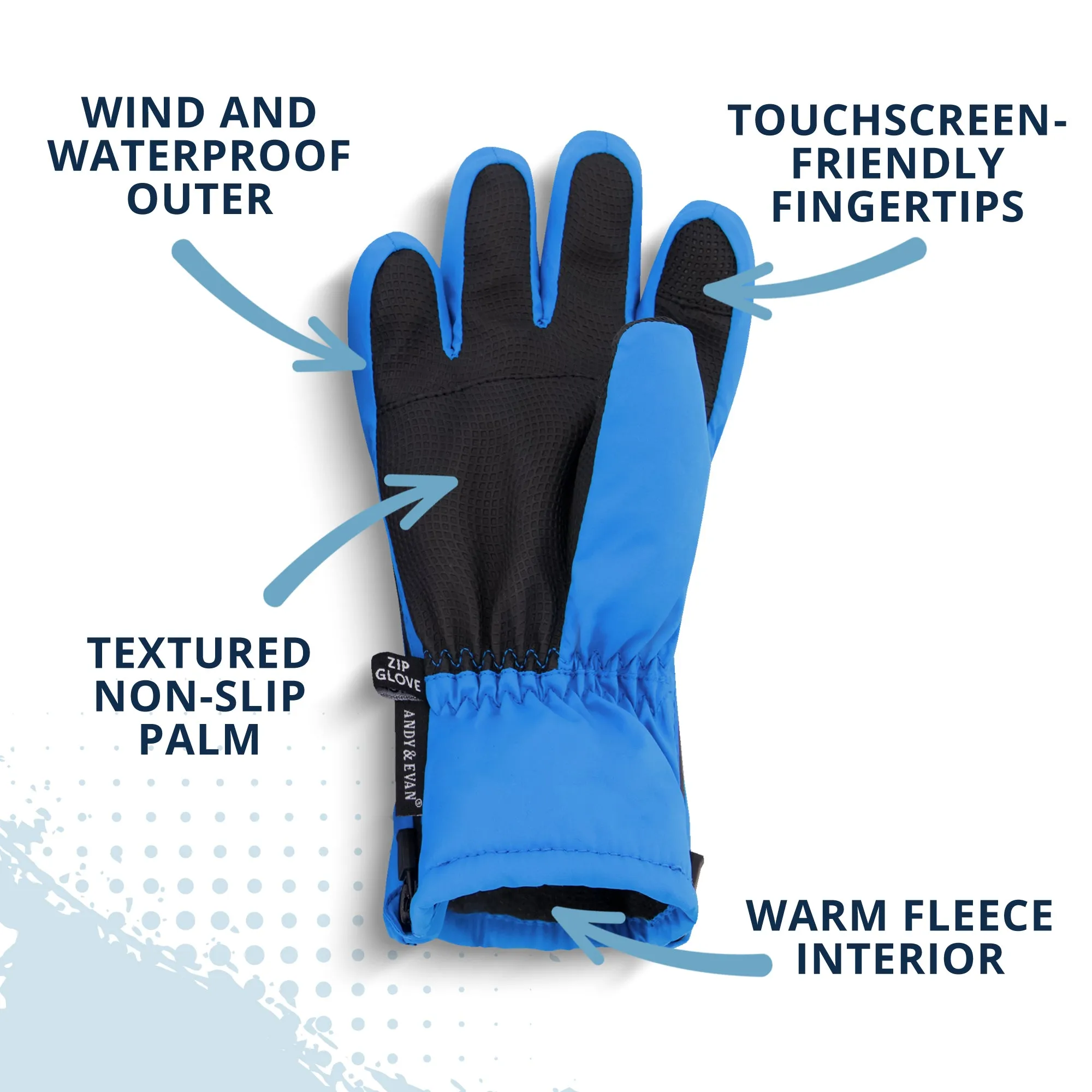 Winter & Ski Glove powered by ZIPGLOVE™ TECHNOLOGY
