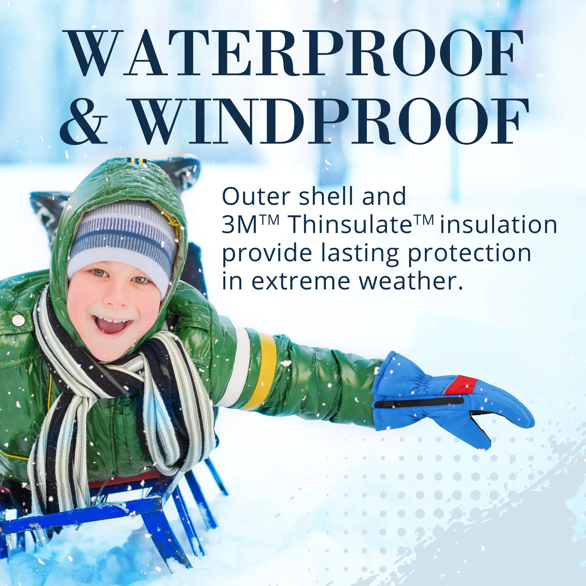 Winter & Ski Glove powered by ZIPGLOVE™ TECHNOLOGY
